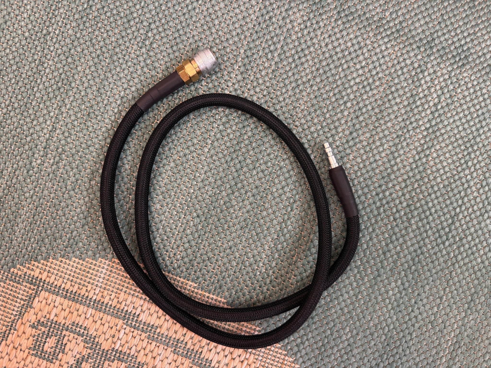 Black Amped Weaved HPA Airline - KA Tech Airsoft - Airline