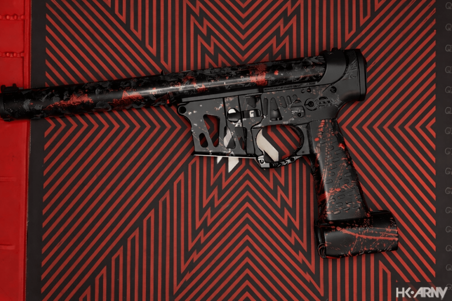 KA Tech x Gorilla x MAC Airsoft QCU Speed Soft Build Black Red - KA Tech Airsoft - Airsoft Rifle