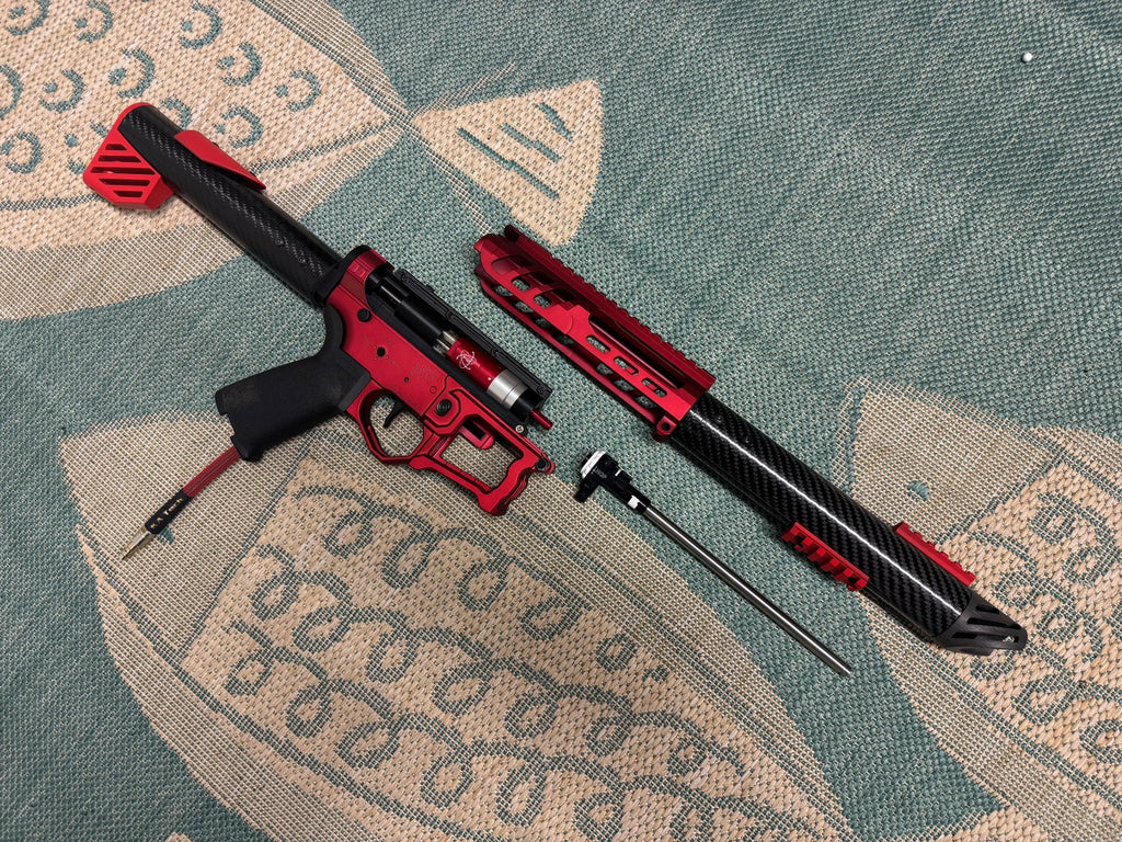 KA Tech Carbon “Ruby” Skeletonized Polarstar F2 HPA M4 “Type 1” - KA Tech Airsoft - Polarstar F2
