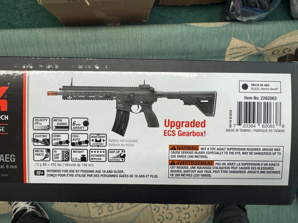 Umarex | Elite Force Black HK 416A5 AEG w/ Avalon Gearbox - KA Tech Airsoft - AEG