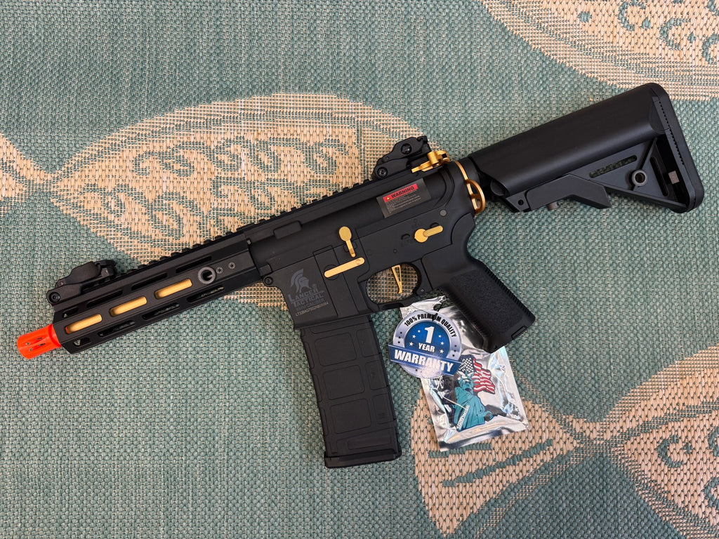 Lancer Tactical CORE Series GEN 2 Hellion M - LOK 7" Gold Airsoft AEG Rifle - KA Tech Airsoft - AEG