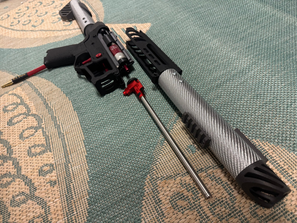 KA Tech Carbon “PennyWise” Skeletonized Polarstar F2 HPA M4 - KA Tech Airsoft - Polarstar F2