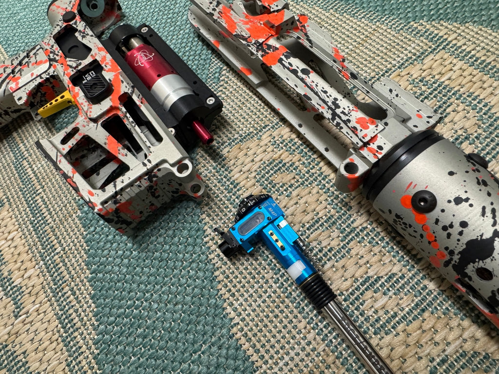 KA Tech MAC Polarstar F2 AR7 LE MSG/ESG HPA M4 splatter Cerakoted orange/black - KA Tech Airsoft - Polarstar F2