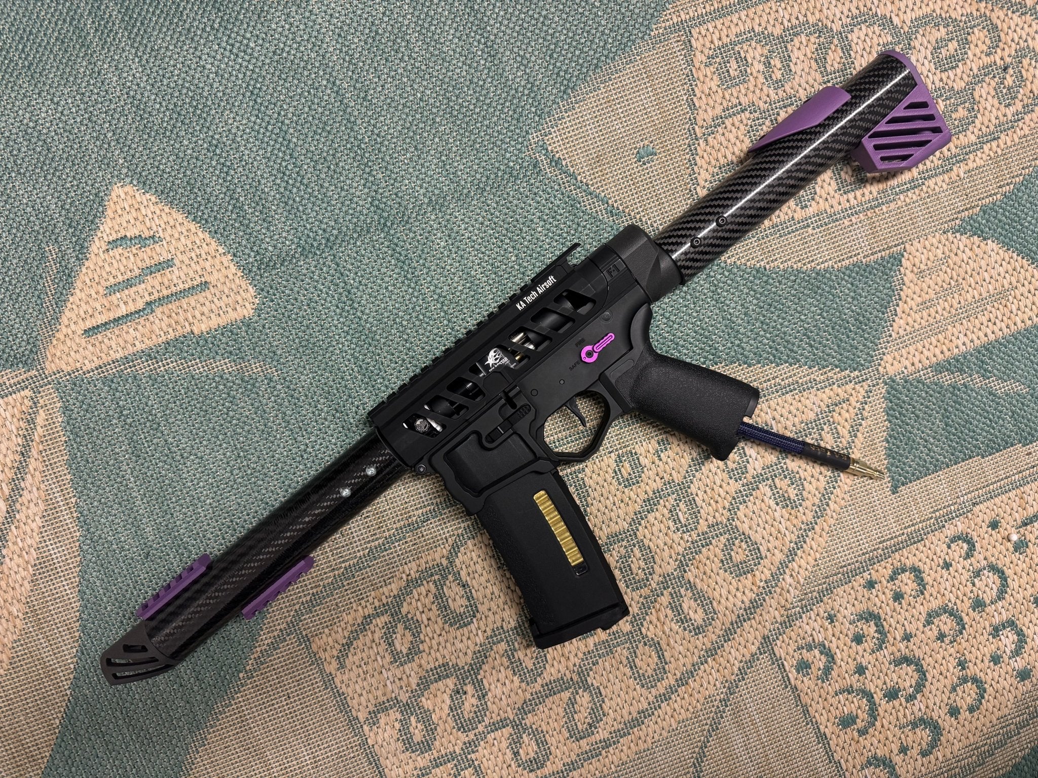 KA Tech Carbon “Galaxy” Skeletonized Polarstar Jack HPA M4 - KA Tech Airsoft - Polarstar Jack