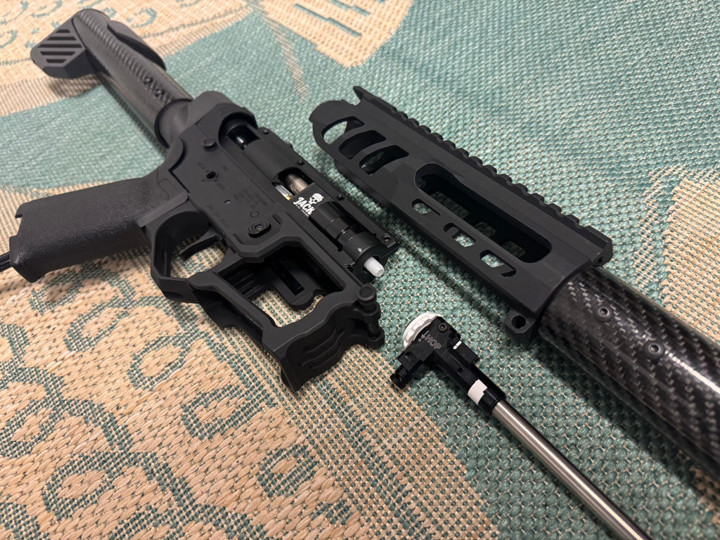KA Tech Carbon “Blackout” Skeletonized Polarstar Jack HPA M4 - KA Tech Airsoft - Polarstar Jack