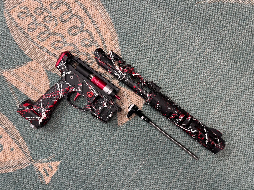 KA Tech MAC Polarstar F2 AR7 V MSG/ESG HPA M4 splatter Cerakoted red/white - KA Tech Airsoft - Polarstar F2