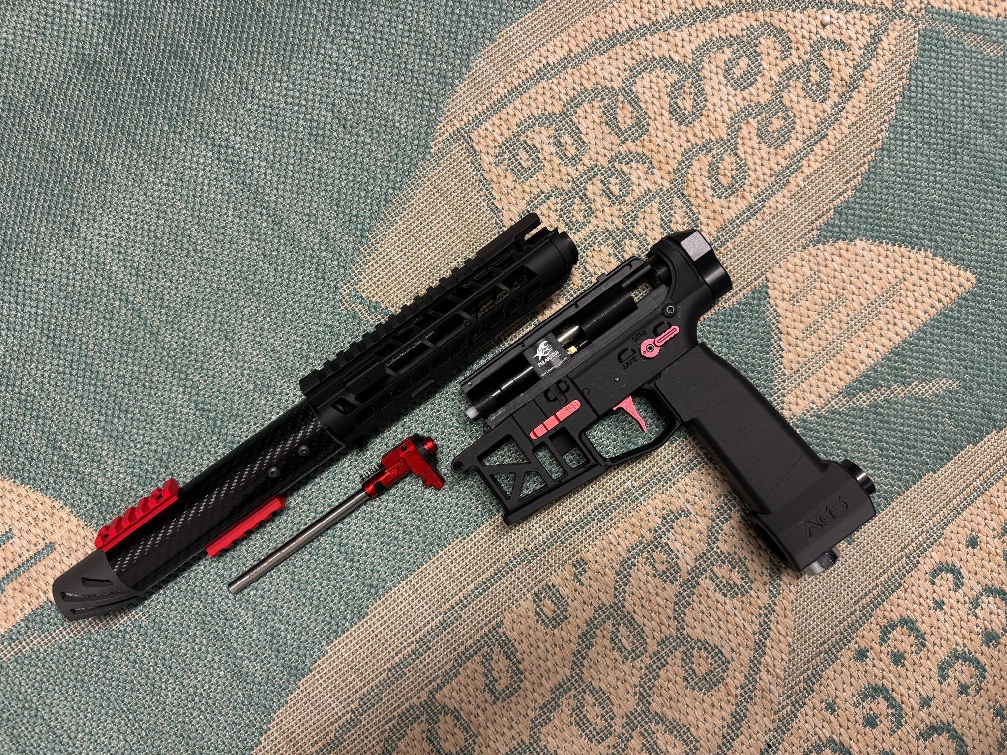 KA Tech Carbon 3D ESG Polarstar Jack HPA M4 Red - KA Tech Airsoft - 