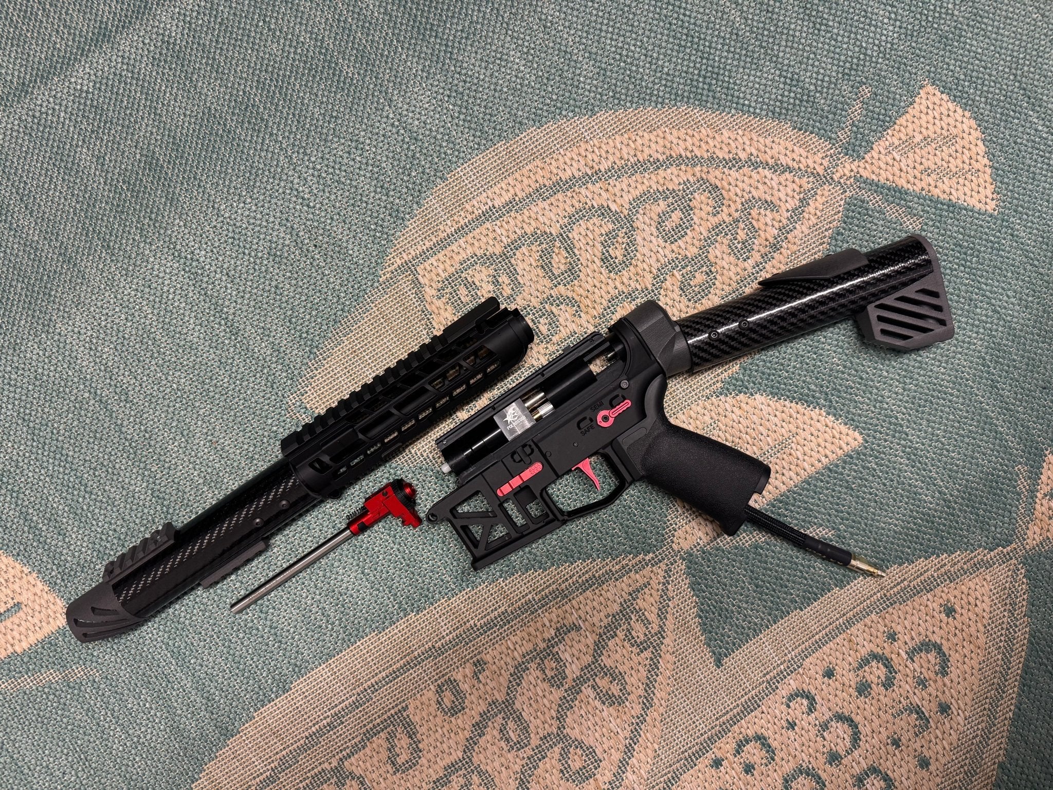 KA Tech Carbon 3D Polarstars Jack HPA M4 Red - KA Tech Airsoft - Polarstar Jack