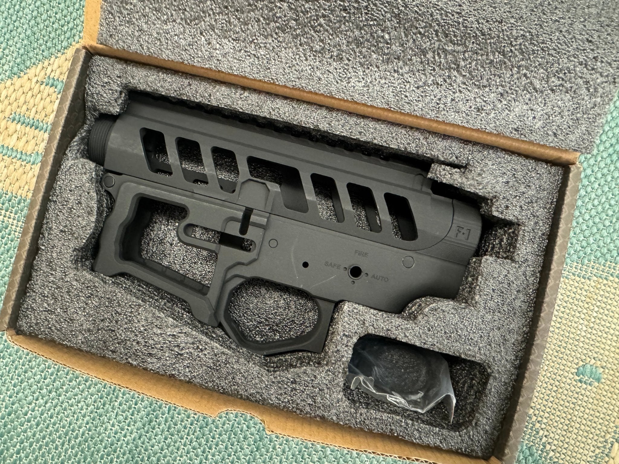 EMG F - 1 Firearms Officially Licensed UDR - 15 - 3G Full Metal M4 Receiver Set (Color: Black) - KA Tech Airsoft - Rifle parts