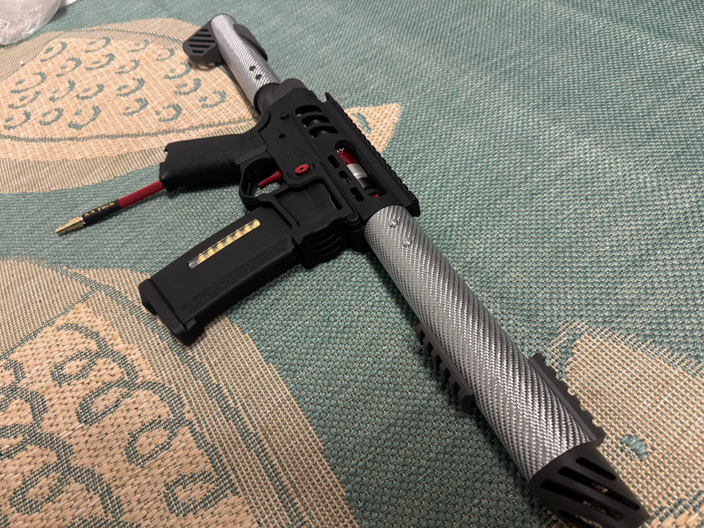 KA Tech Carbon “PennyWise” Skeletonized Polarstar F2 HPA M4 - KA Tech Airsoft - Polarstar F2
