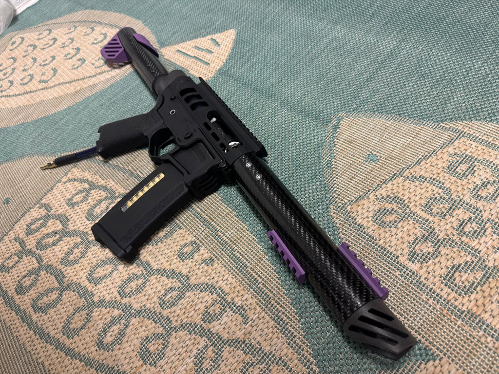 KA Tech Carbon “Galaxy” Skeletonized Polarstar Jack HPA M4 - KA Tech Airsoft - Polarstar Jack