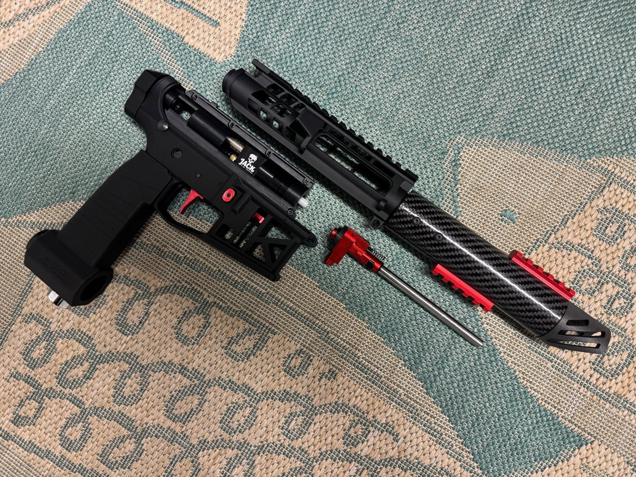 KA Tech Carbon 3D ESG Polarstar Jack HPA M4 Red - KA Tech Airsoft - 