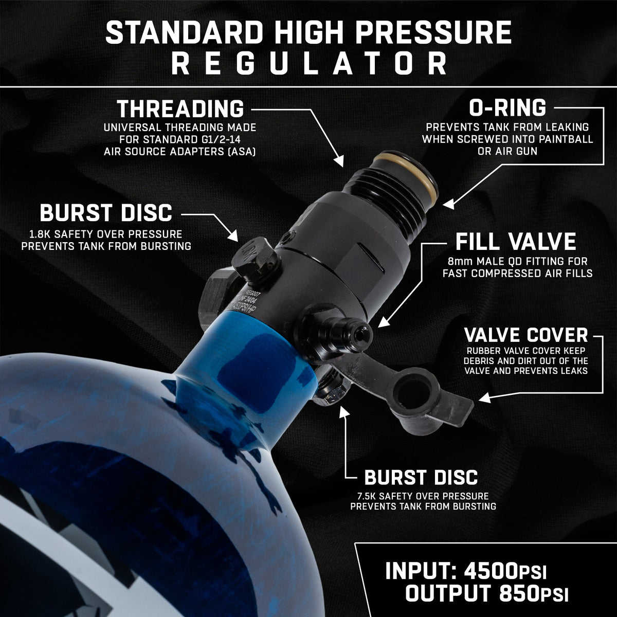 AeroLite Carbon Fiber Tank - KA Tech Airsoft - Air Tank