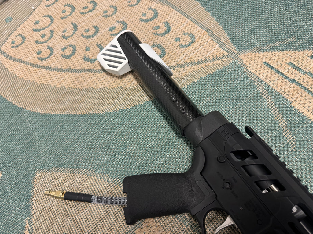 KA Tech Carbon “Monochrome” Skeletonized Polarstar Jack HPA M4 - KA Tech Airsoft - Polarstar Jack