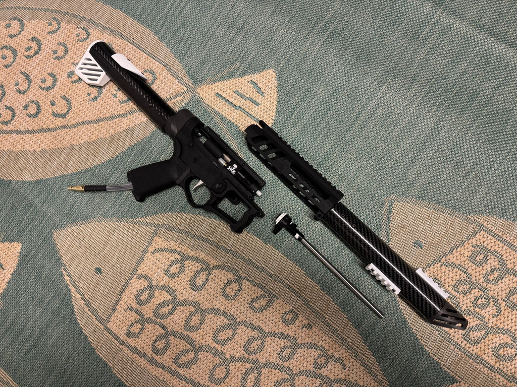 KA Tech Carbon “Monochrome” Skeletonized Polarstar Jack HPA M4 - KA Tech Airsoft - Polarstar Jack