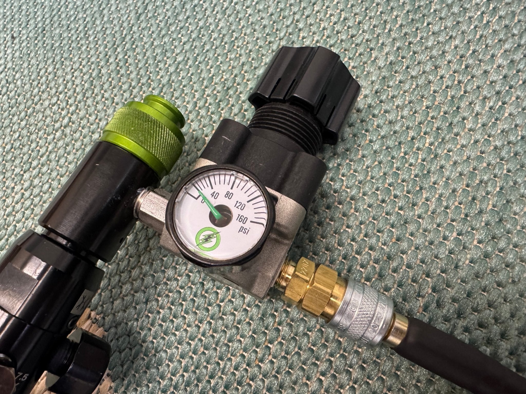 Blue Carbon 48/4500 Tank with SLP Regulator and line - KA Tech Airsoft - Airirg