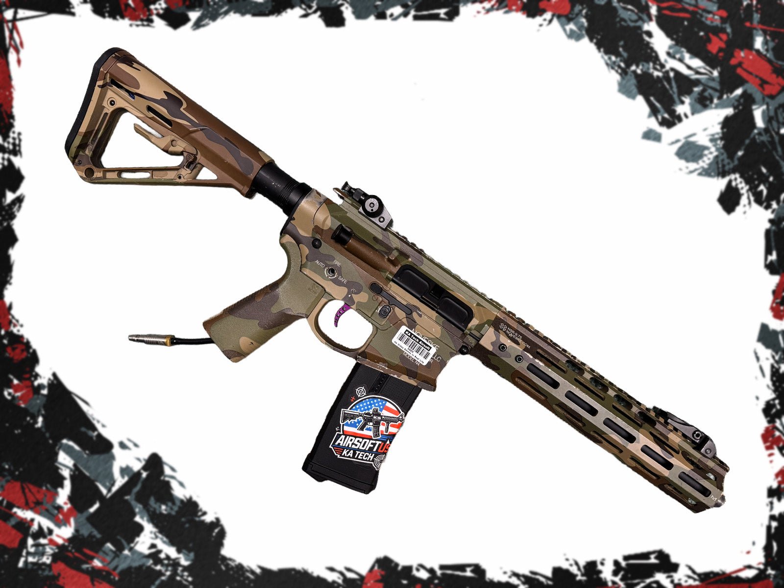 Noveske Camo Polarstar HPA M4 - KA Tech Airsoft - HPA Rifle