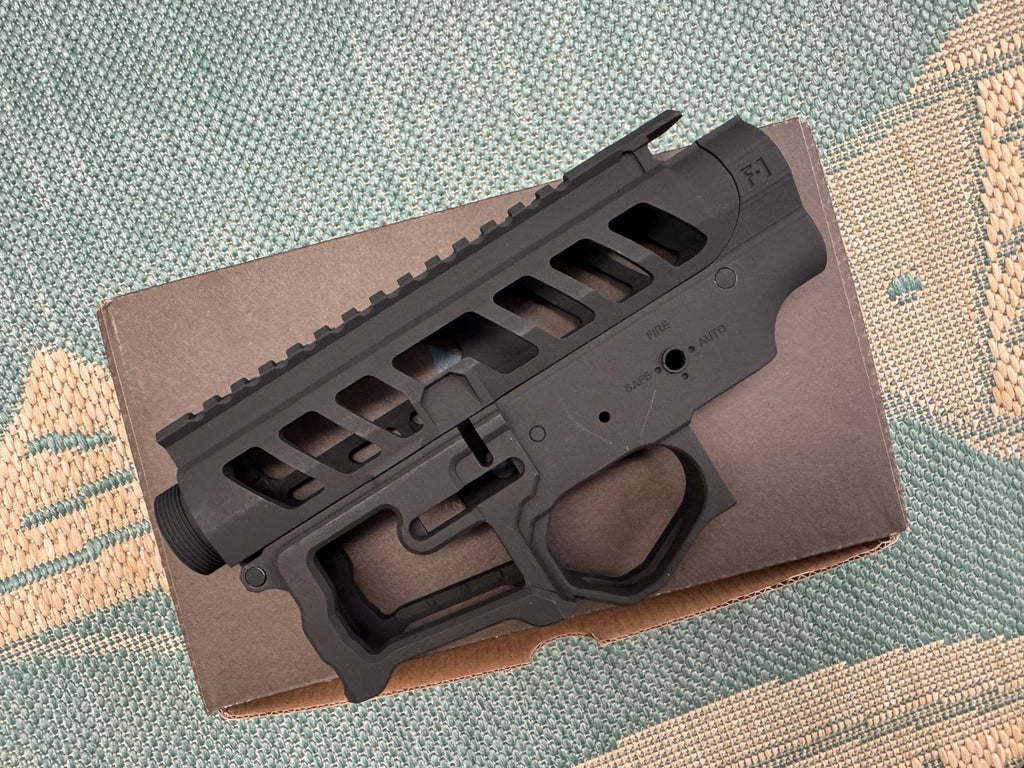 EMG F - 1 Firearms Officially Licensed UDR - 15 - 3G Full Metal M4 Receiver Set (Color: Black) - KA Tech Airsoft - Rifle parts