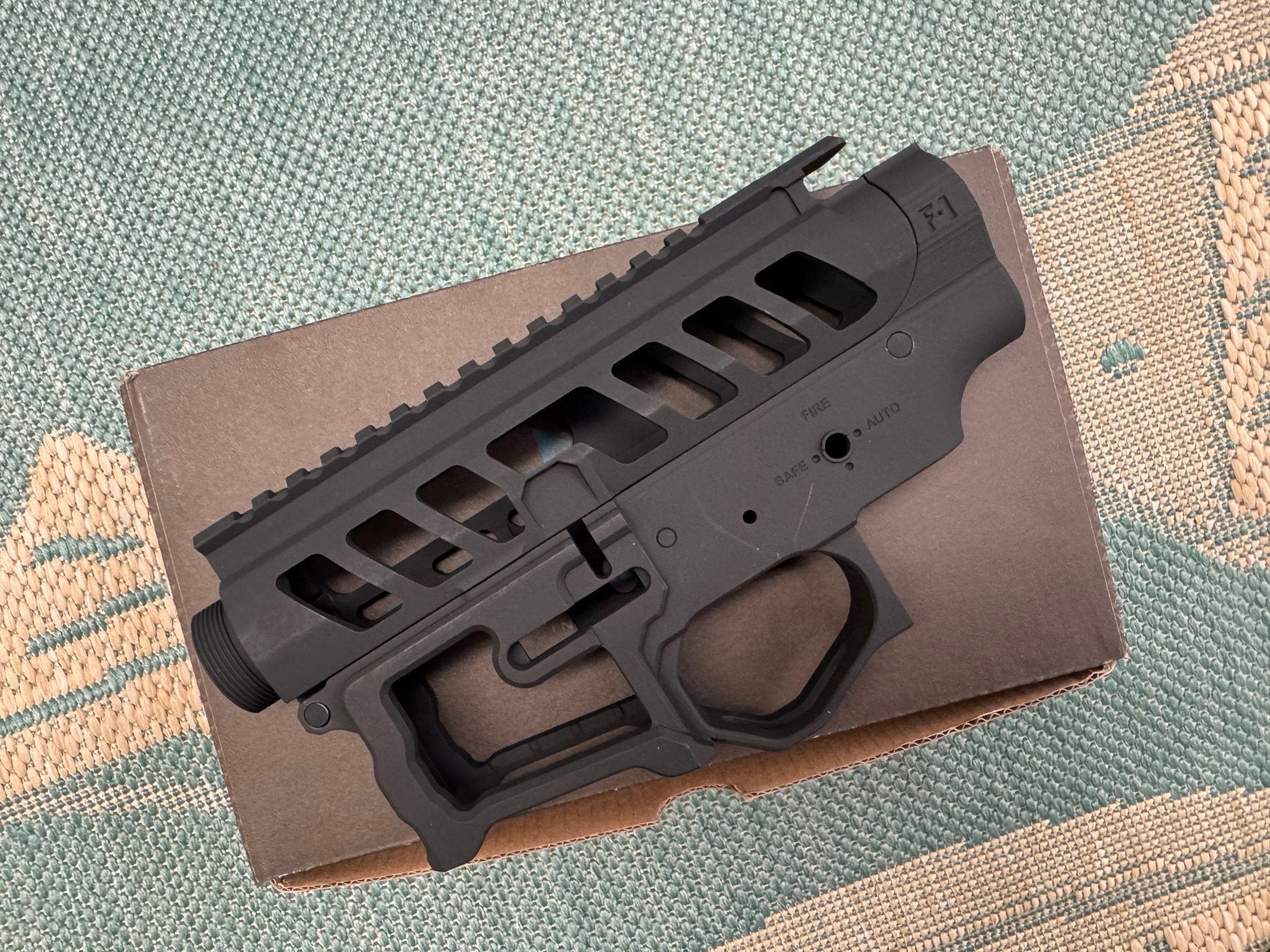 EMG F - 1 Firearms Officially Licensed UDR - 15 - 3G Full Metal M4 Receiver Set (Color: Black) - KA Tech Airsoft - Rifle parts