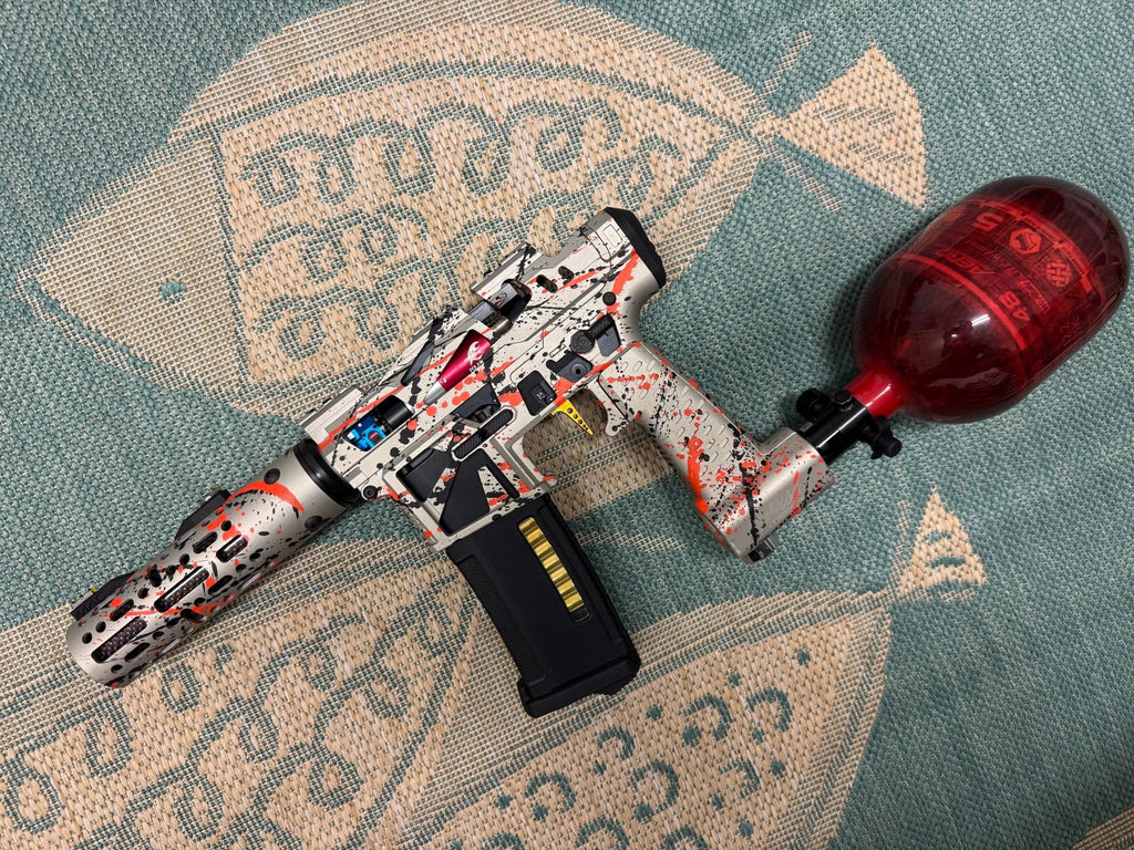 KA Tech MAC Polarstar F2 AR7 LE MSG/ESG HPA M4 splatter Cerakoted orange/black - KA Tech Airsoft - Polarstar F2