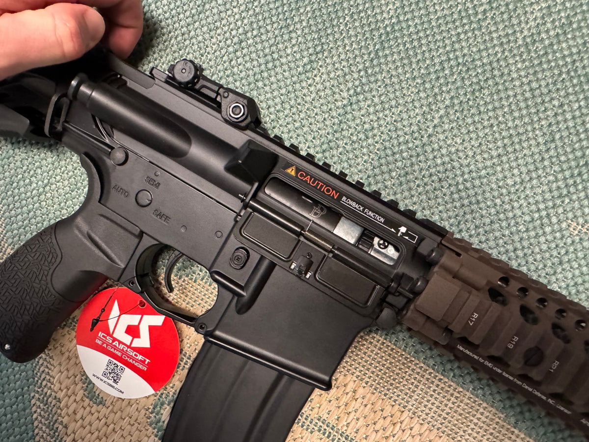 EMG / Daniel Defense Licensed DDMK18 Airsoft EBB AEG Rifle w/ S3 Electronic Trigger by ICS 350 FPS - KA Tech Airsoft - AEG