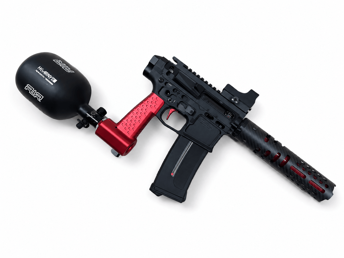 KA Tech Mac Retro Black/Red Euro MSG - KA Tech Airsoft - KA Tech Custom HPA Rifle