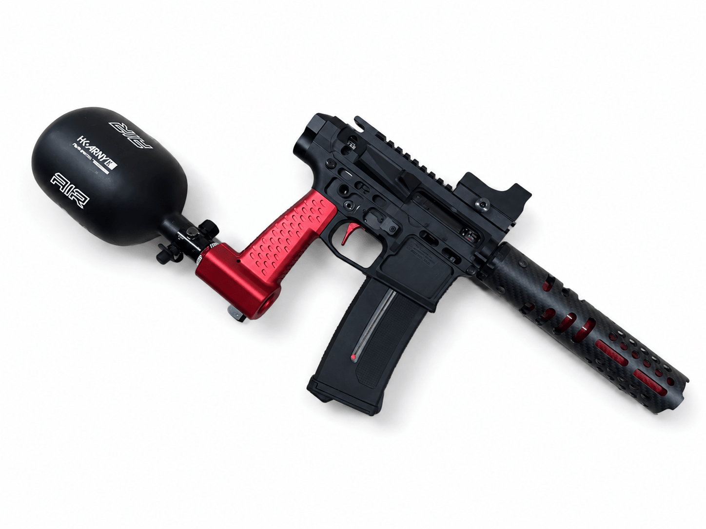KA Tech Mac Retro Black/Red Euro MSG - KA Tech Airsoft - KA Tech Custom HPA Rifle