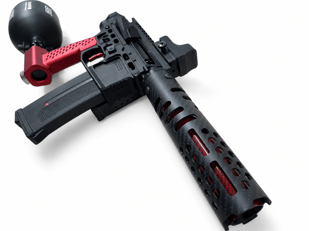 KA Tech Mac Retro Black/Red Euro MSG - KA Tech Airsoft - KA Tech Custom HPA Rifle