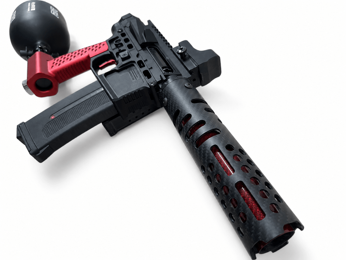 KA Tech Mac Retro Black/Red Euro MSG - KA Tech Airsoft - KA Tech Custom HPA Rifle