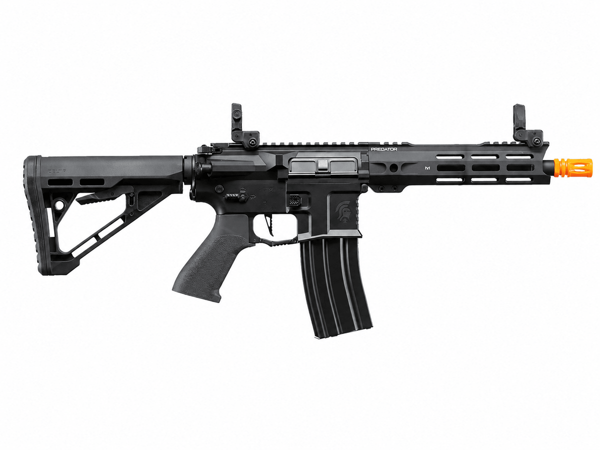 Lancer Tactical Gen 4 Predator 8" CQB AEG w/ Nebula II ETU (Black) - KA Tech Airsoft - 