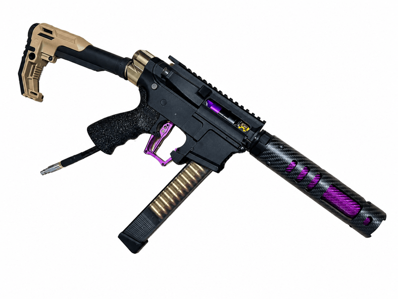 MAC Dropstock Purple Polarstar Jack Speedsoft HPA ARP9 - KA Tech Airsoft - HPA Rifle