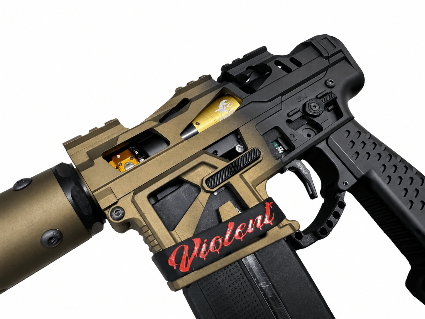KA Tech MAC AR7 LE Tan/Black Fade - KA Tech Airsoft - KA Tech Custom HPA Rifle