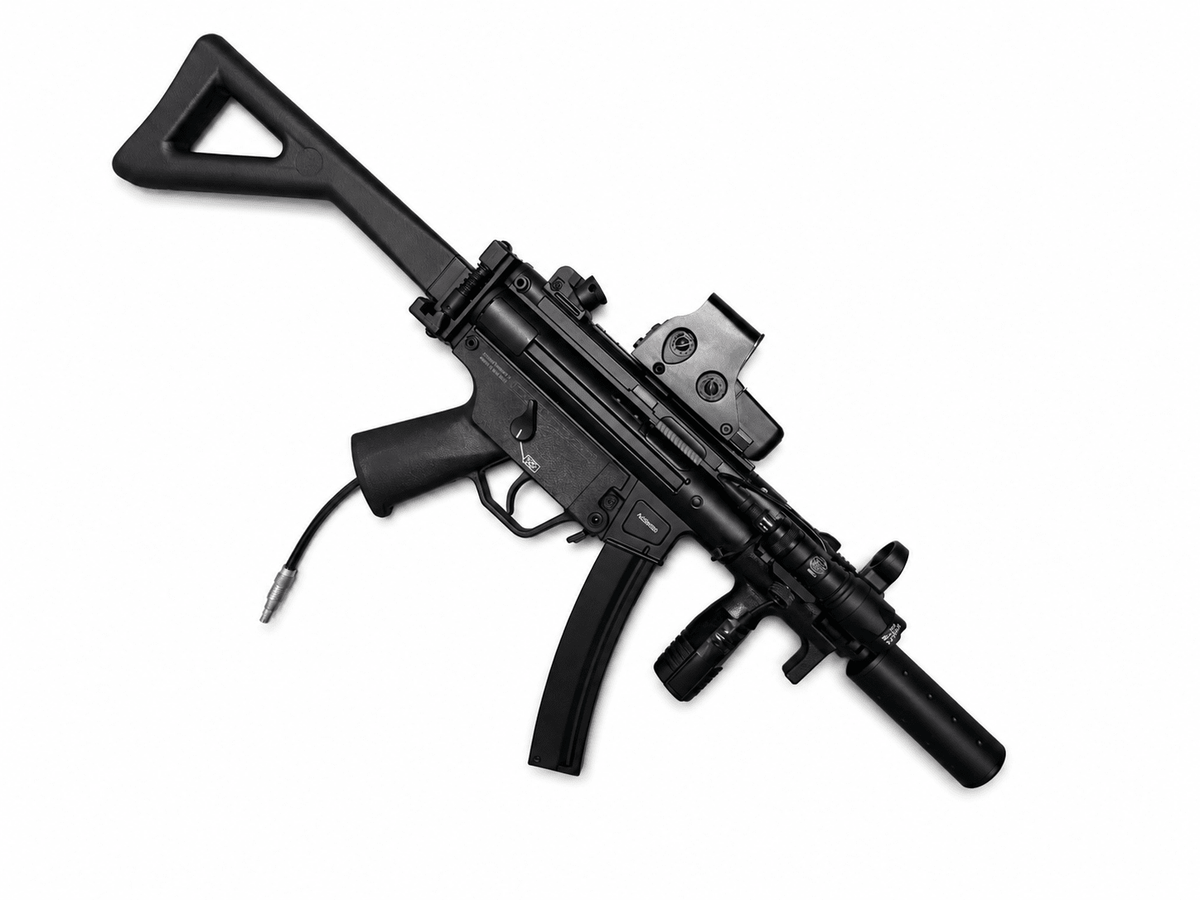 KA Tech MP5K Polarstars Jack HPA Foldable Stock - KA Tech Airsoft - Polarstar Jack