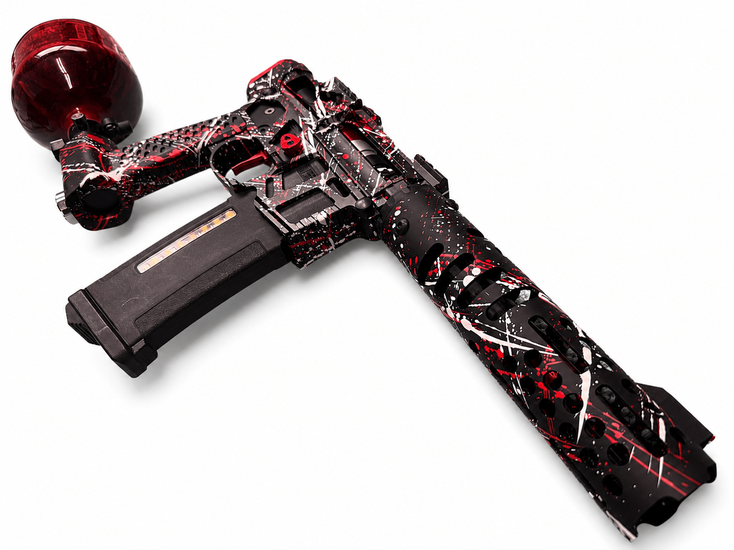 KA Tech Signature MAC Red/White AR7V | Custom HPA M4 – KA Tech Airsoft