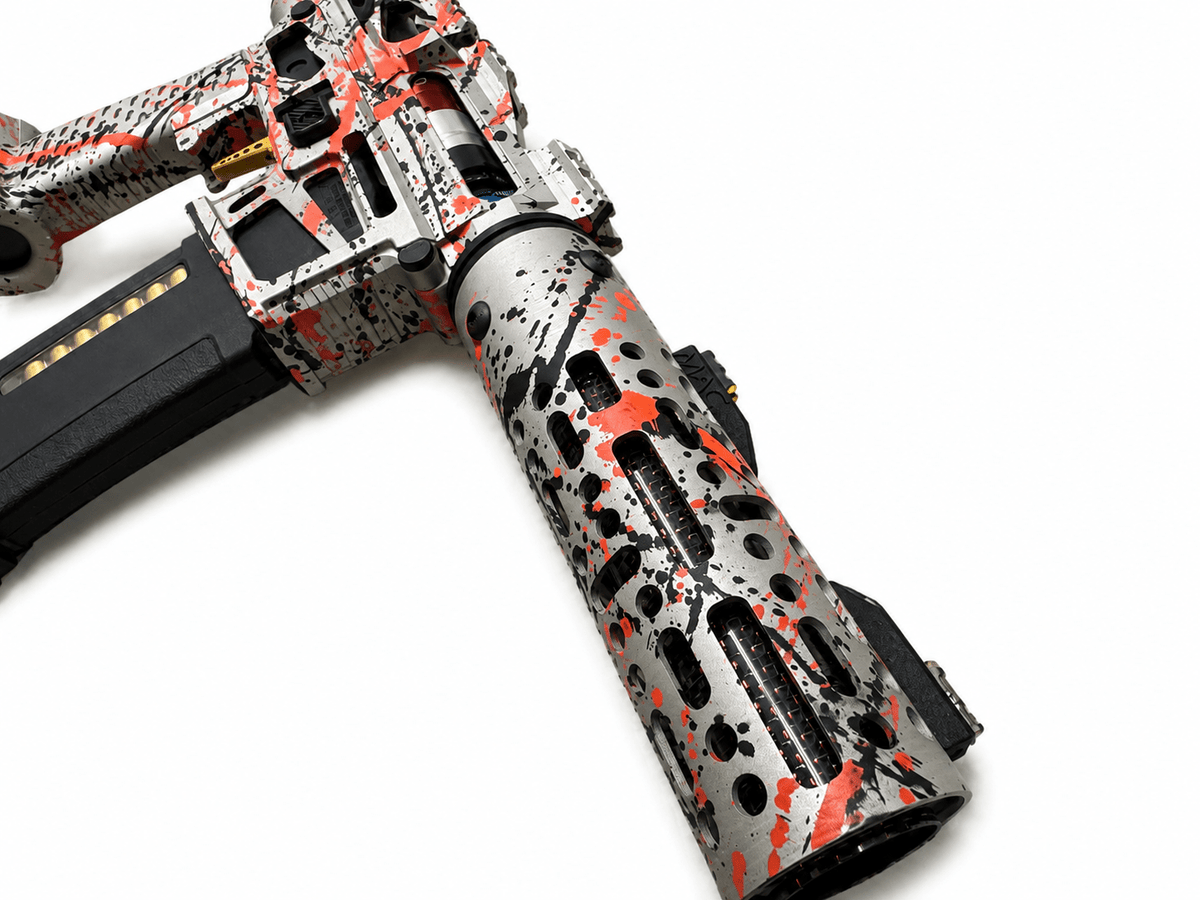 KA Tech MAC Polarstar F2 AR7 LE MSG/ESG HPA M4 splatter Cerakoted orange/black - KA Tech Airsoft - Polarstar F2