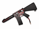 KA Tech MAC Polarstars F2 AR8 HPA M4 Stuby Type 3 Skeletonized Cerakote Splatter - KA Tech Airsoft - Polarstar F2