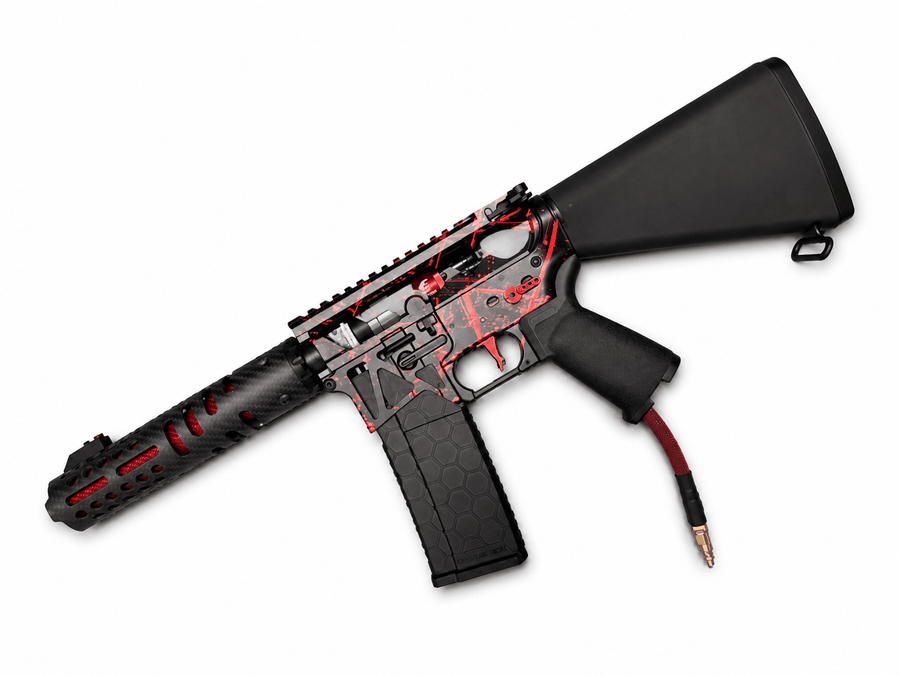 KA Tech MAC Polarstars F2 AR8 HPA M4 Stuby Type 3 Skeletonized Cerakote Splatter