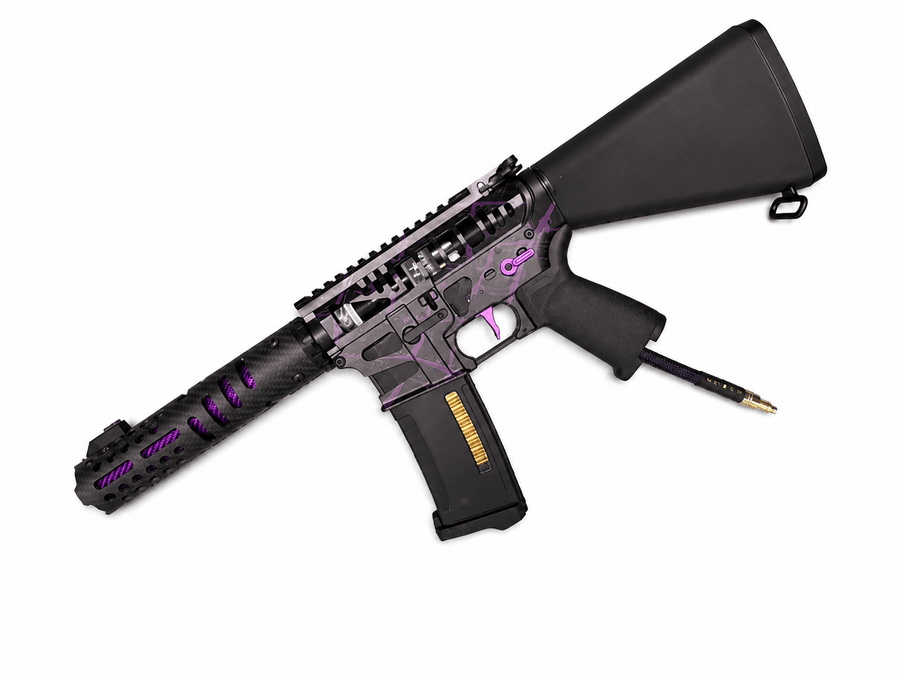 KA Tech MAC Polarstars F2 AR8 HPA M4 Stuby Type 5 Skeletonized Cerakote Splatter