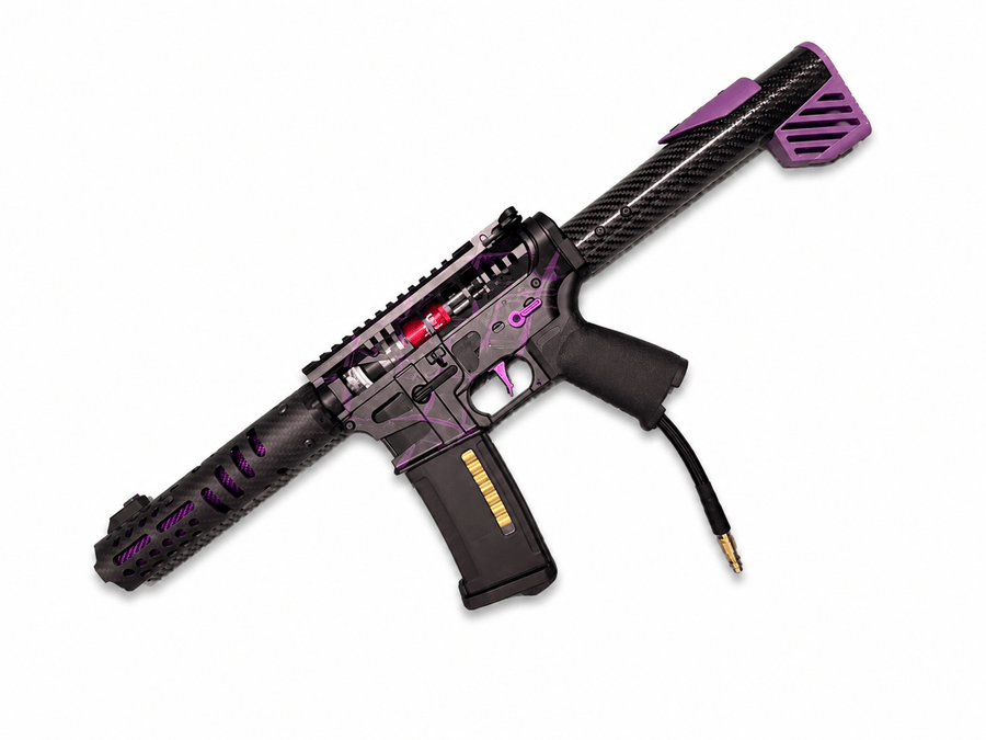 KA Tech MAC Polarstars F2 AR8 HPA M4 Carbon Type 5 Skeletonized Cerakote Splatter