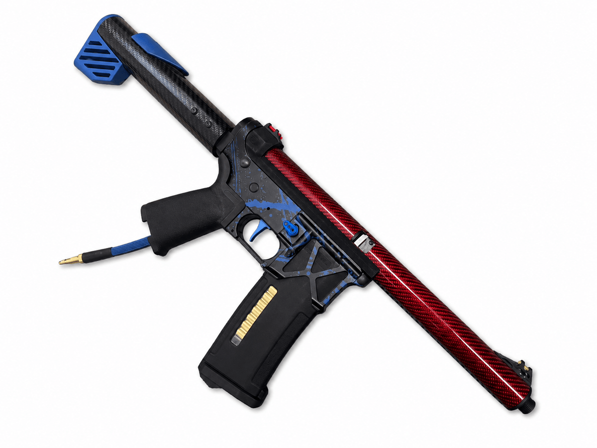 KA Tech MAC Polarstars F2 AR8 HPA M4 Carbon Type 2 Skeletonized Cerakote Splatter - KA Tech Airsoft - Polarstar F2