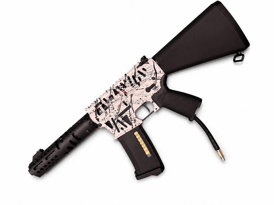 KA Tech MAC Airtac Polarstars F2 AR8 HPA M4 Stuby Type 4 Skeletonized Cerakote Splatter