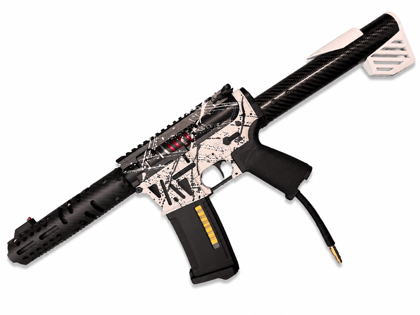 KA Tech MAC Polarstars F2 AR8 HPA M4 Carbon Type 4 Skeletonized Cerakote Splatter - KA Tech Airsoft - Polarstar F2