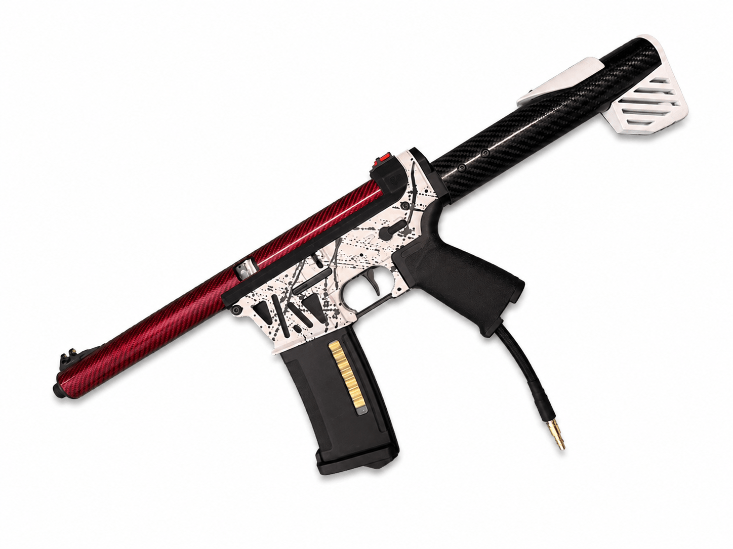 KA Tech MAC Polarstars F2 AR8 HPA M4 Carbon Type 4 Skeletonized Cerakote Splatter - KA Tech Airsoft - Polarstar F2