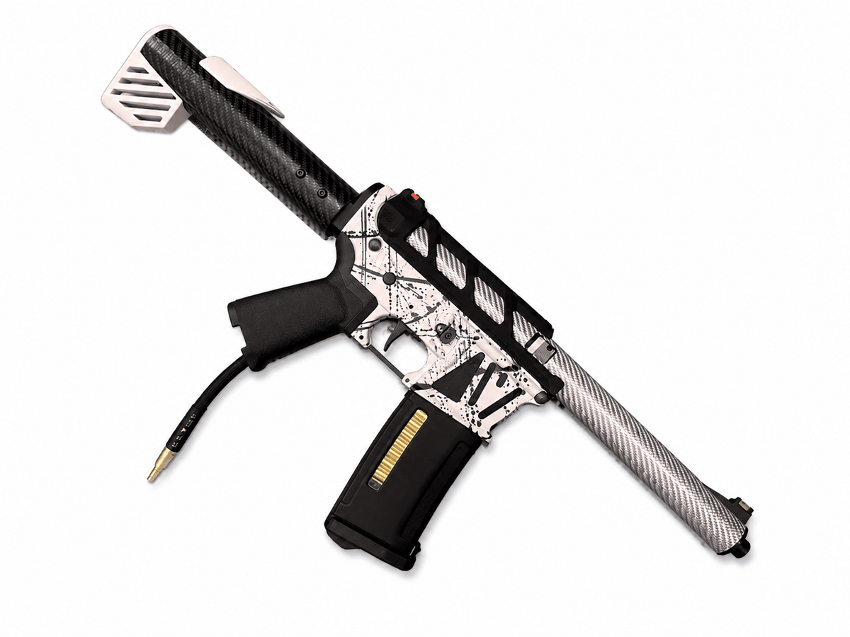 KA Tech MAC Polarstars F2 AR8 HPA M4 Carbon Type 4 Skeletonized Cerakote Splatter - KA Tech Airsoft - Polarstar F2