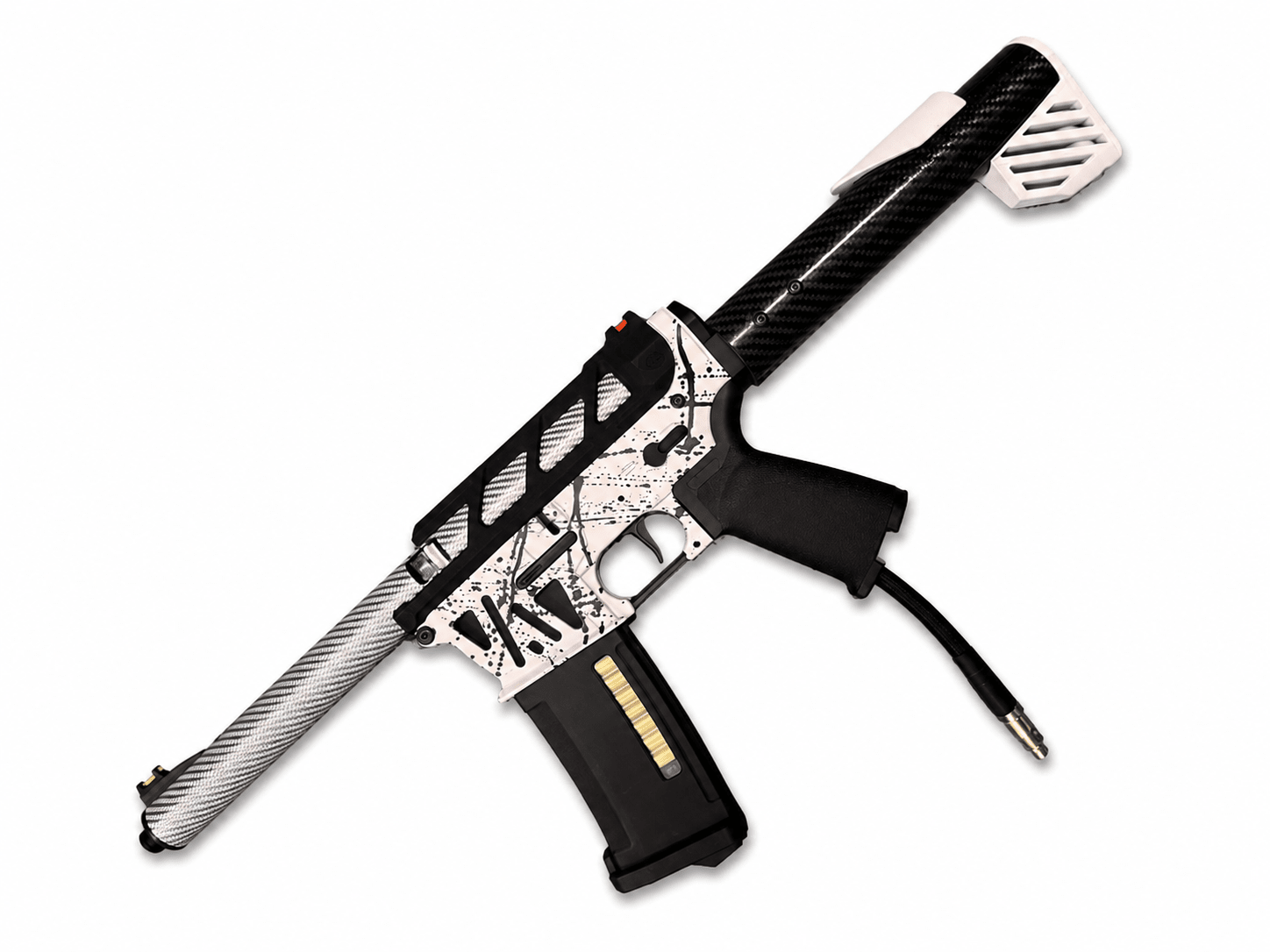KA Tech MAC Polarstars F2 AR8 HPA M4 Carbon Type 4 Skeletonized Cerakote Splatter - KA Tech Airsoft - Polarstar F2