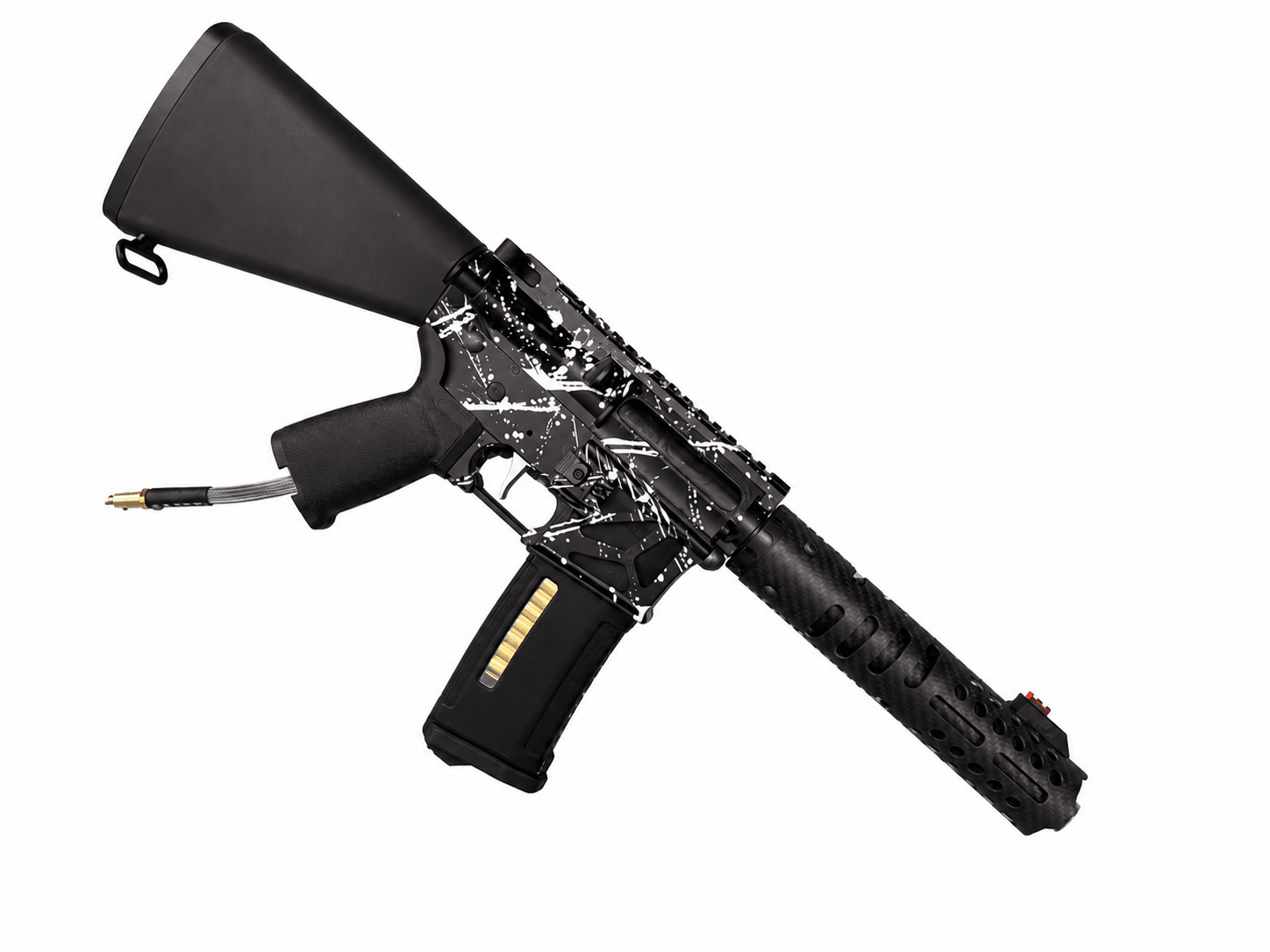 KA Tech MAC Airtac Polarstars F2 AR8 HPA M4 Stuby Type 1 Skeletonized Cerakote Splatter - KA Tech Airsoft - Polarstar F2