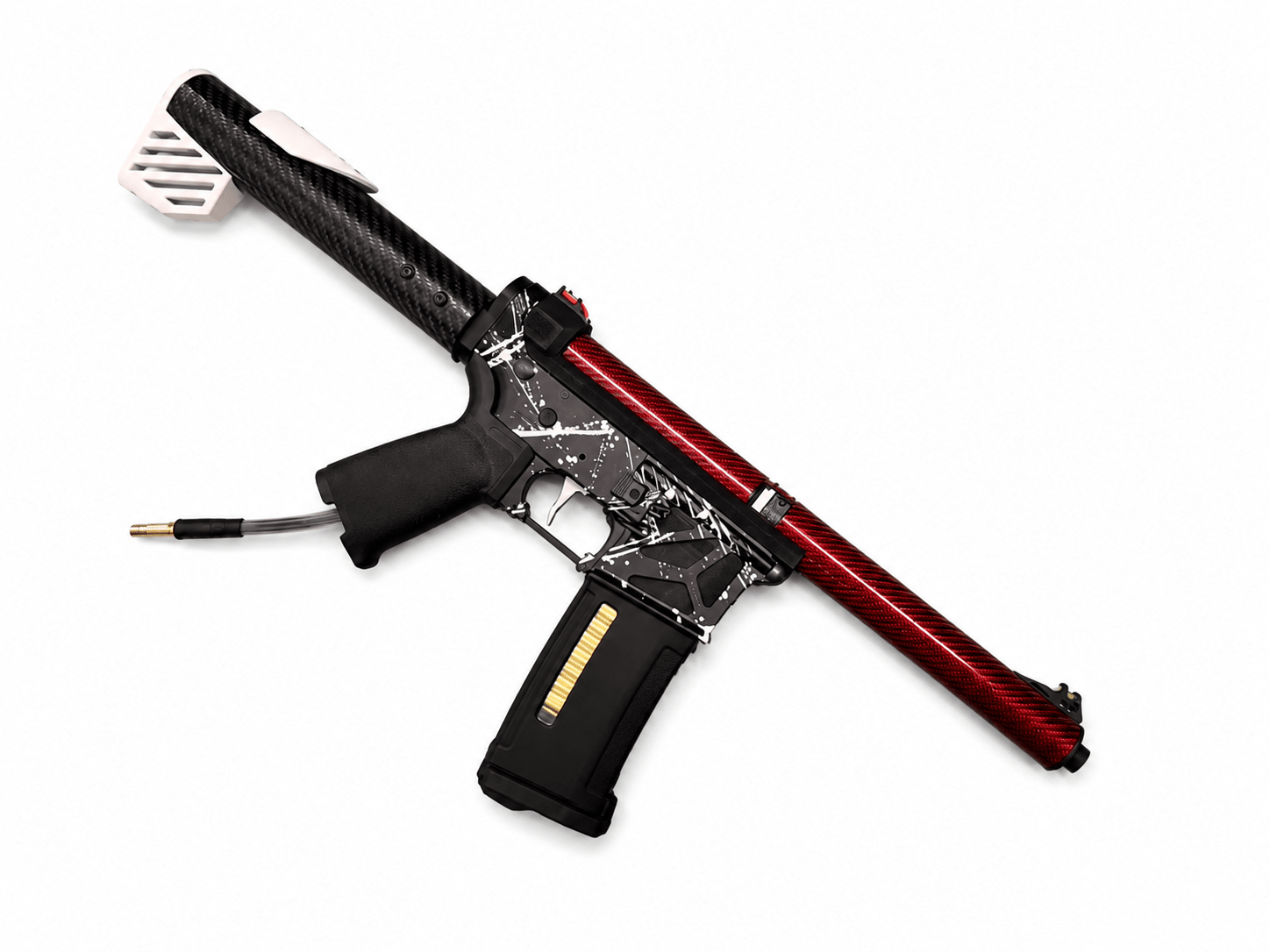 KA Tech MAC Airtac Polarstars F2 AR8 HPA M4 Carbon Type 1 Skeletonized Cerakote Splatter - KA Tech Airsoft - Polarstar F2