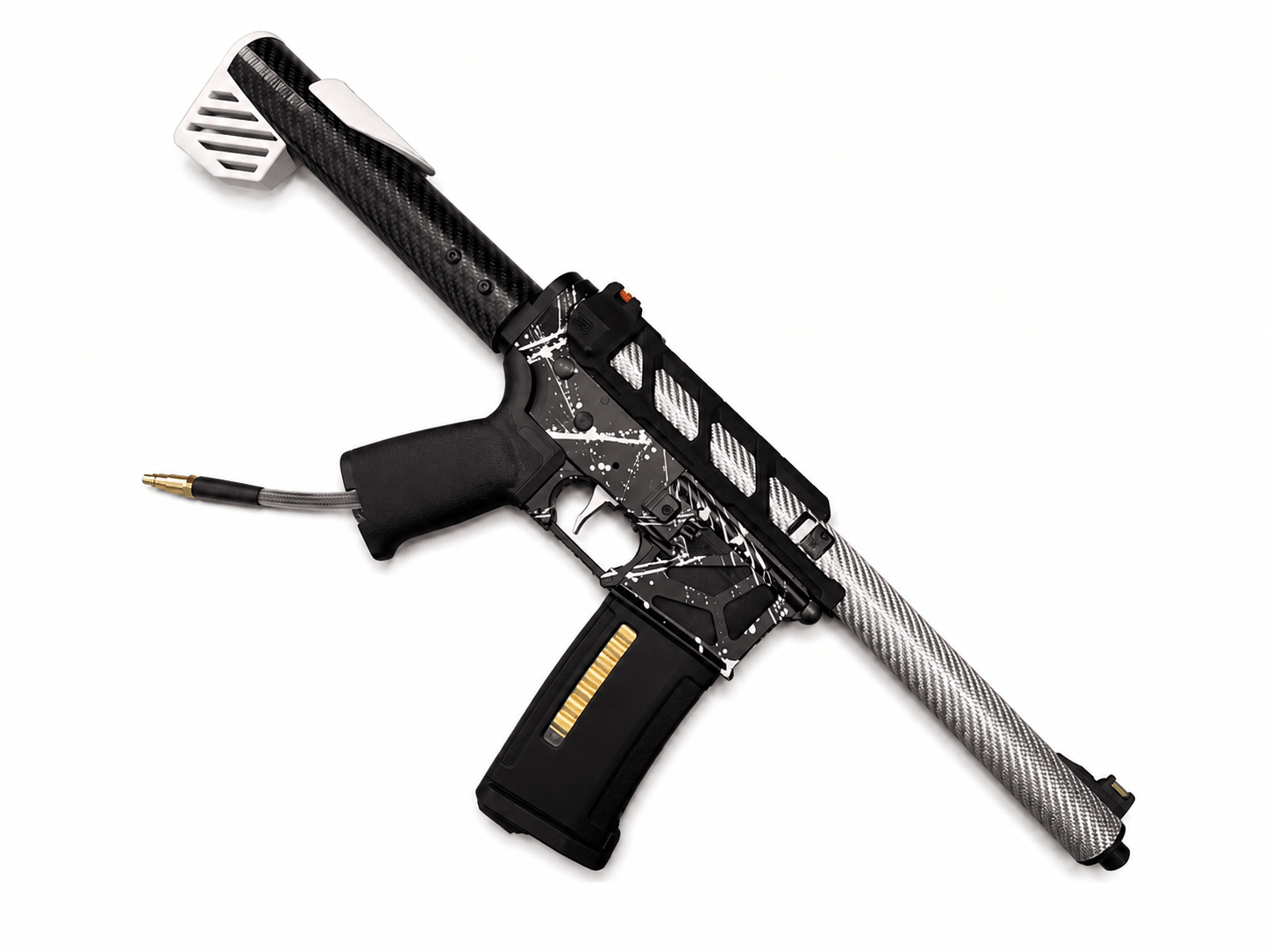 KA Tech MAC Airtac Polarstars F2 AR8 HPA M4 Carbon Type 1 Skeletonized Cerakote Splatter - KA Tech Airsoft - Polarstar F2