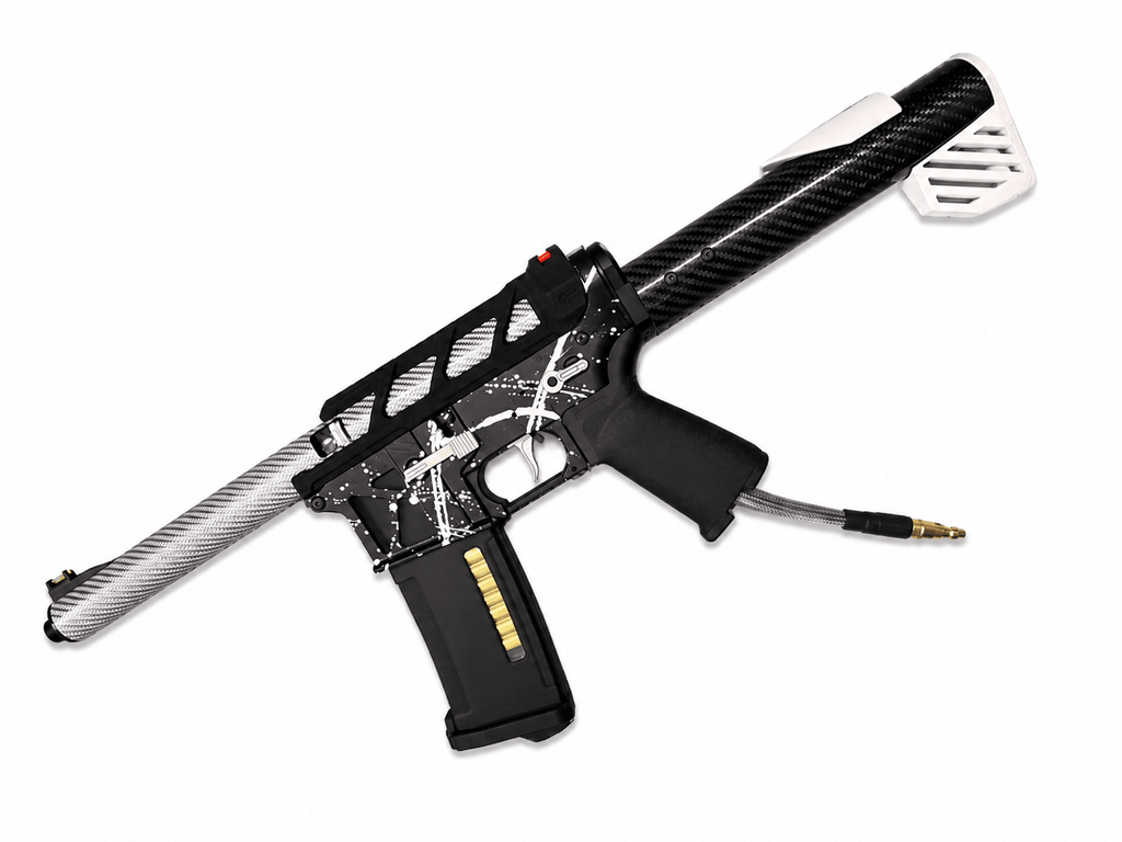 KA Tech MAC Airtac Polarstars F2 AR8 HPA M4 Carbon Type 1 Skeletonized Cerakote Splatter - KA Tech Airsoft - Polarstar F2
