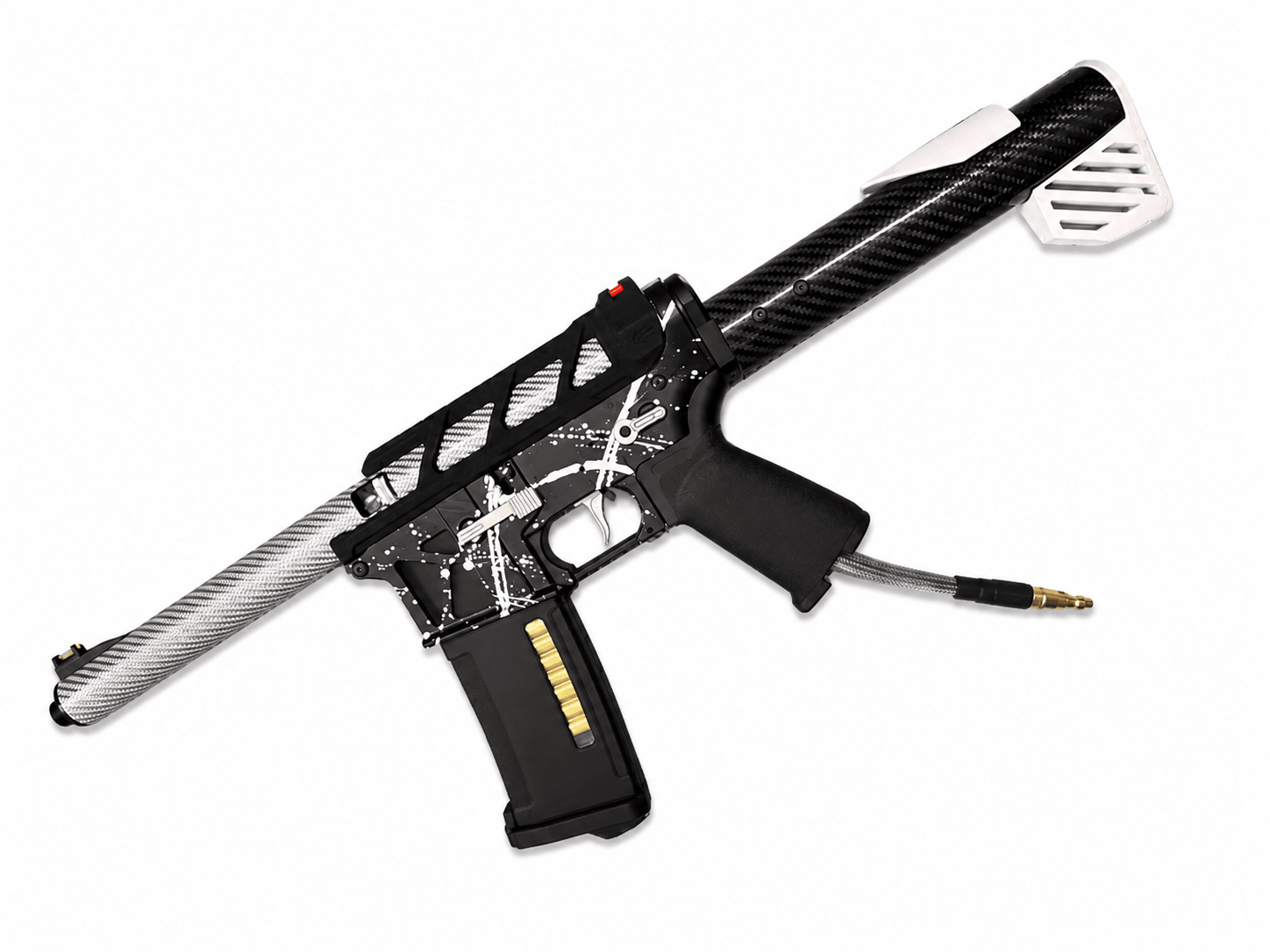 KA Tech MAC Airtac Polarstars F2 AR8 HPA M4 Carbon Type 1 Skeletonized Cerakote Splatter - KA Tech Airsoft - Polarstar F2